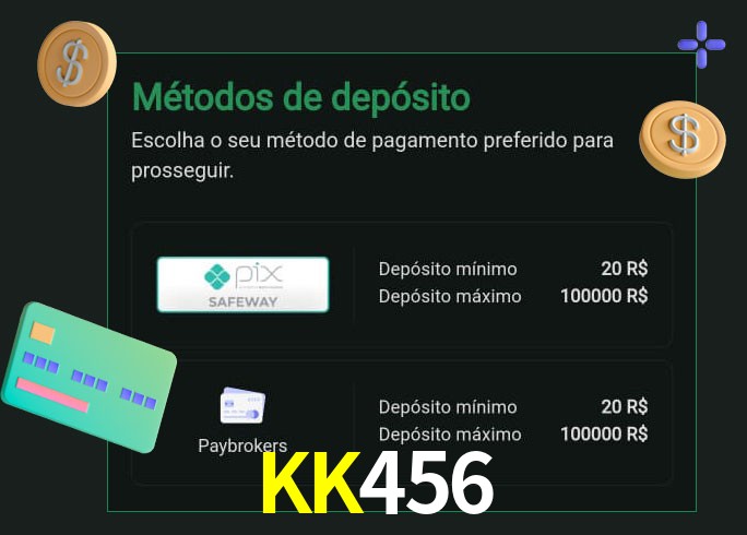 O cassino KK456bet oferece uma grande variedade de métodos de pagamento